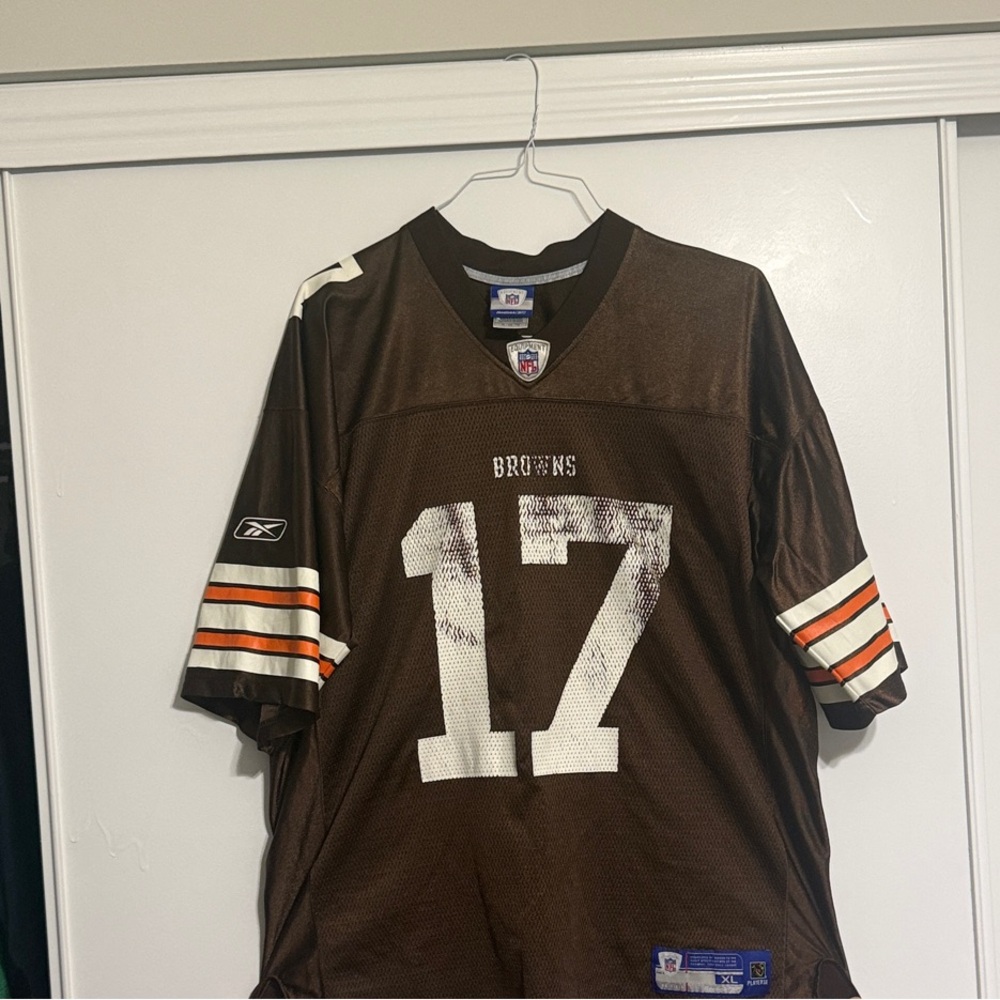 Edward’s Reebok Brown Football Jersey with Number 17
